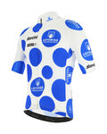 SANTINI Kurzarm Fahrradtrikot - LA VUELTA 2021 - Weiß/Blau