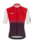 SANTINI Kurzarm Fahrradtrikot - LA VUELTA 2021 - Rot