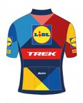 SANTINI Kurzarm Fahrradtrikot - LIDL TREK 2024 KIDS - Gelb/Rot/Blau