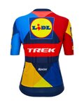 SANTINI Kurzarm Fahrradtrikot - LIDL TREK 2024 LADY - Gelb/Rot/Blau
