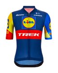 SANTINI Kurzarm Fahrradtrikot - LIDL TREK 2024 TEAM ORIGINAL - Rot/Gelb/Blau