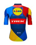 SANTINI Kurzarm Fahrradtrikot - LIDL TREK 2024 TEAM ORIGINAL - Rot/Gelb/Blau