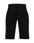 SANTINI Fahrradshorts ohne Träger - SELVA MTB LADY - Schwarz/Rosa
