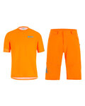 SANTINI MTB Radtrikot und Hose - SASSO MTB - Orange