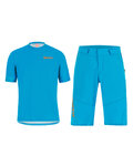 SANTINI MTB Radtrikot und Hose - SASSO MTB  - Türkis