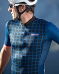 SANTINI Kurzarm Fahrradtrikot - MITO GRIDO - Rosa/Schwarz/Blau