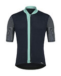 SANTINI Kurzarm Fahrradtrikot - ORIGINE - Hellblau/Schwarz