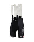 SANTINI Kurze Fahrradhose mit Trägern - TEAM SLOVAKIA 2019 - Schwarz