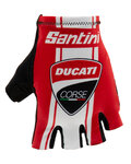 SANTINI Fingerlose Fahrradhandschuhe - DUCATI CORSE 2019 - Schwarz