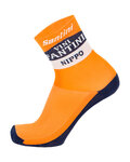 SANTINI Klassische Fahrradsocken - NIPPO FANTINI 2019 - Orange/Blau/Weiß