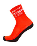 SANTINI Klassische Fahrradsocken - DUCATI CORSE 2019 - Rot