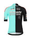 SANTINI Kurzarm Fahrradtrikot - TEAM BIANCHI 2019 - Schwarz/Türkis