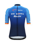 SANTINI Kurzarm Fahrradtrikot - DE ROSA 2019 - Blau