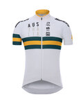SANTINI Kurzarm Fahrradtrikot - AUSTRALIA 2019 - Weiß/Grün/Gelb