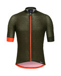 SANTINI Kurzarm Fahrradtrikot - SOFFIO - Grün/Orange