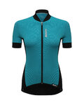 SANTINI Kurzarm Fahrradtrikot - BRIO LADY  - Blau/Schwarz
