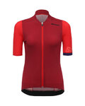 SANTINI Kurzarm Fahrradtrikot - GENIO LADY - Rot/Orange