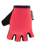 SANTINI Fingerlose Fahrradhandschuhe - MILLE - Orange/Rosa