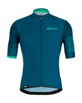 SANTINI Kurzarm Fahrradtrikot - MITO SPILLO - Blau/Grün