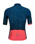 SANTINI Kurzarm Fahrradtrikot - TONO PURO - Rosa/Blau