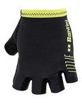 SANTINI Fingerlose Fahrradhandschuhe - LUCE - Gelb/Schwarz
