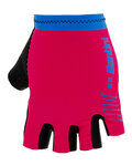 SANTINI Fingerlose Fahrradhandschuhe - LUCE - Rosa/Blau