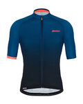 SANTINI Kurzarm Fahrradtrikot - KARMA LUCE - Blau