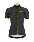 SANTINI Kurzarm Fahrradtrikot - GIADA HIP LADY - Gelb/Schwarz