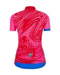 SANTINI Kurzarm Fahrradtrikot - GIADA POP LADY - Rosa/Blau