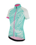 SANTINI Kurzarm Fahrradtrikot - GIADA POP LADY - Weiß/Rosa/Hellblau