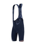 SANTINI Kurze Fahrradhose mit Trägern - NIBALI - Blau