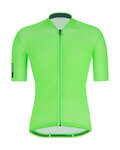 SANTINI Kurzarm Radtrikot und Shorts - COLORE - Grün/Schwarz
