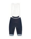 SANTINI Kurze Fahrradhose mit Trägern - TREK SEGAFREDO 2021 - Blau