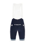 SANTINI Kurze Fahrradhose mit Trägern - TREK SEGAFREDO 2021 - Blau