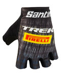 SANTINI Fingerlose Fahrradhandschuhe - TREK PIRELLI 2021 - Gelb/Schwarz