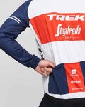SANTINI Winddichte Fahrradjacke - TREK SEGAFREDO 2021 - Rot/Weiß/Blau