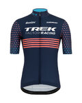 SANTINI Kurzarm Fahrradtrikot - TREK TFR CX 2021 - Blau