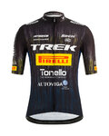 SANTINI Kurzarm Fahrradtrikot - TREK PIRELLI 2021 - Schwarz/Weiß/Gelb