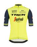 SANTINI Kurzarm Fahrradtrikot - TREK SEGAFREDO 2021 - Blau/Gelb