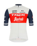 SANTINI Kurzarm Fahrradtrikot - TREK SEGAFREDO 2021 - Rot/Weiß/Blau