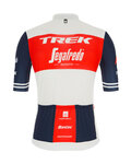 SANTINI Kurzarm Fahrradtrikot - TREK SEGAFREDO 2021 - Rot/Weiß/Blau