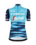 SANTINI Kurzarm Fahrradtrikot - TREK 2021 LADY - Weiß/Blau