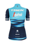 SANTINI Kurzarm Fahrradtrikot - TREK 2021 LADY - Weiß/Blau