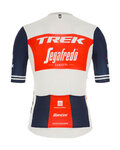 SANTINI Kurzarm Fahrradtrikot - TREK SEGAFREDO 2021 - Weiß/Blau/Rot