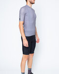 SANTINI Kurzarm Radtrikot und Shorts - COLORE - Grau/Schwarz