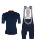 SANTINI Kurzarm Radtrikot und Shorts - COLORE - Blau