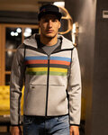 SANTINI Kapuzenpullover - UCI RAINBOW - Grau