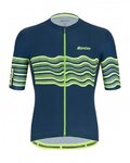 SANTINI Kurzarm Radtrikot und Shorts - TONO PROFILO - Schwarz/Grün