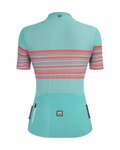SANTINI Kurzarm Radtrikot und Shorts - TONO PROFILO LADY - Blau/Schwarz/Orange
