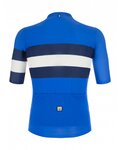 SANTINI Kurzarm Fahrradtrikot - SLEEK BENGAL - Weiß/Blau